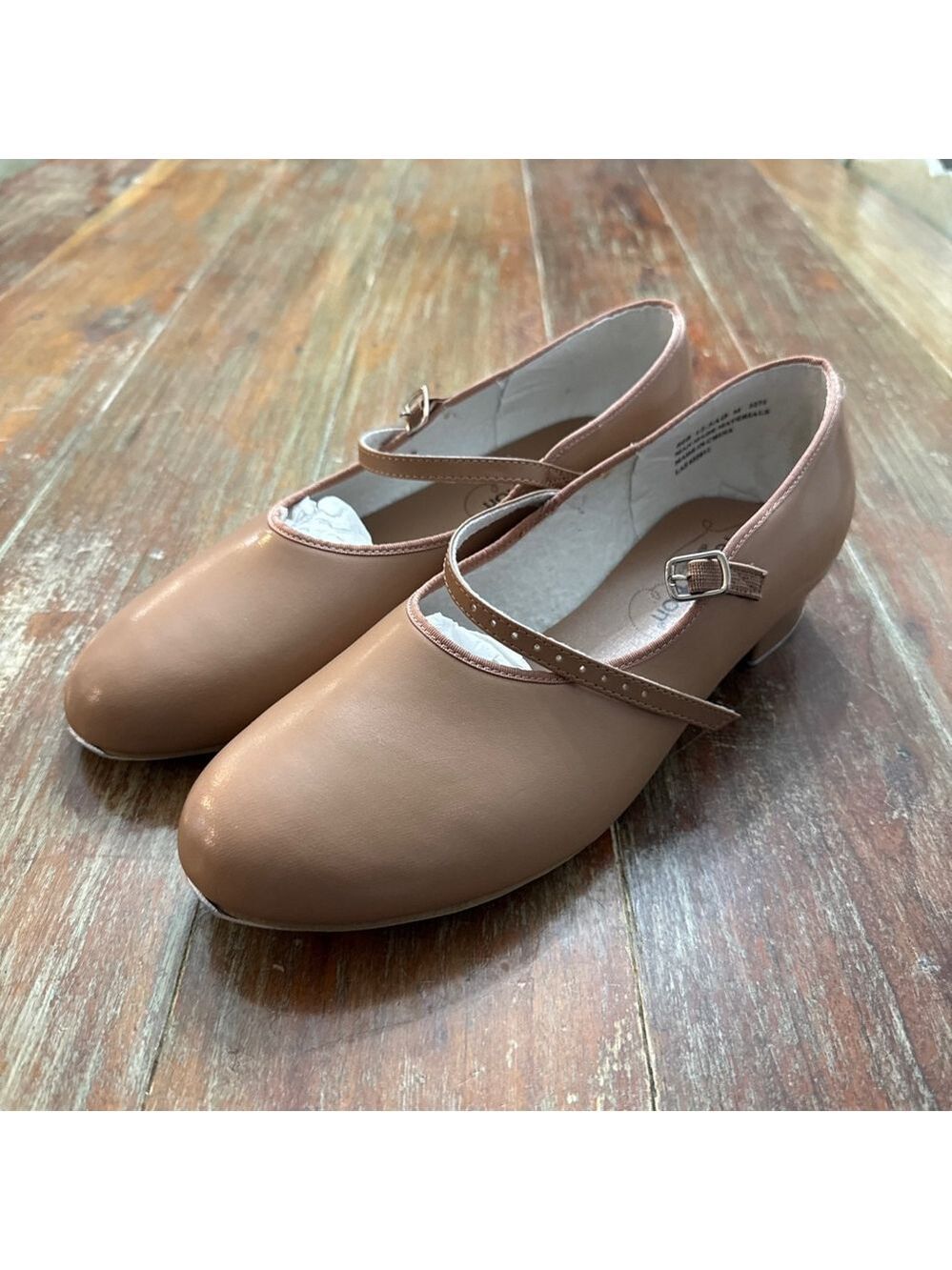 Revolution Tap Dance Shoes Tan Nude Womens 12.5
